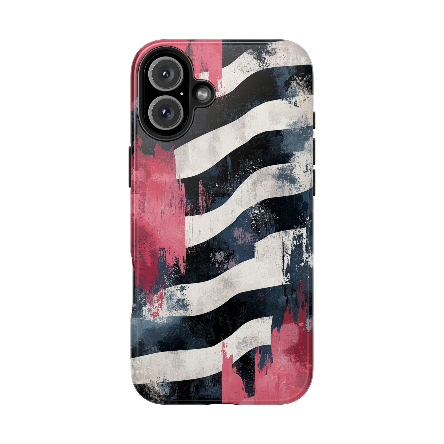 Blood Zebra iPhone Case – Bold Red & Black Pattern