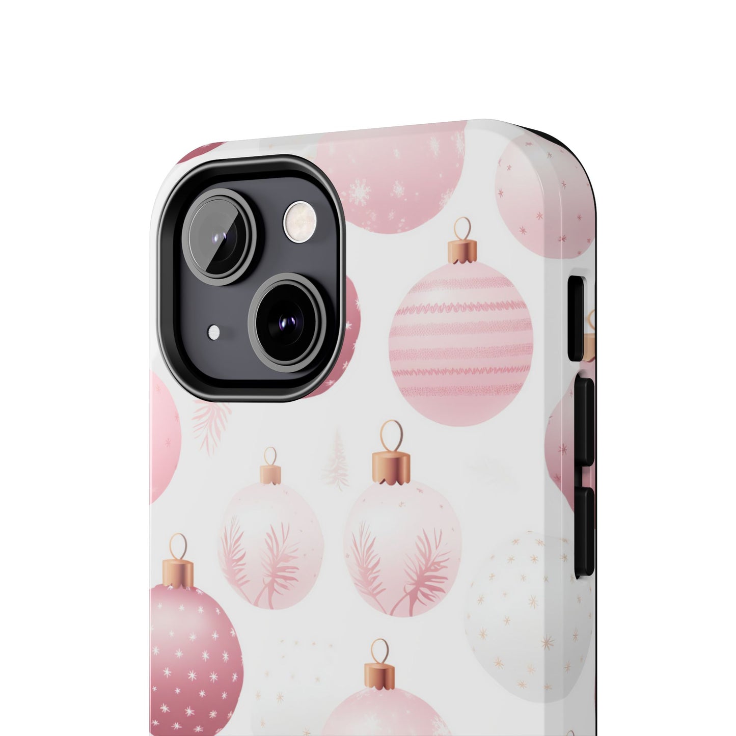 iPhone Case: Merry in Pink – Christmas Balls