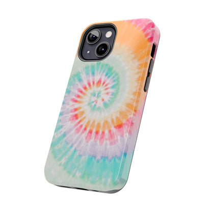 Pastel Swirl Tie-Dye iPhone Case – Soft & Minimalistic Style