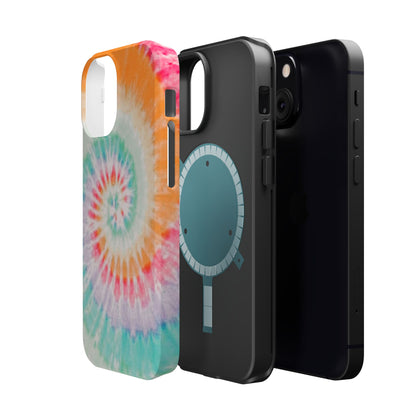 Pastel Tie-Dye MagSafe iPhone Case – Soft Colors & Magnetic Functionality