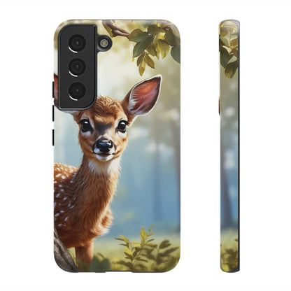 Whimsical Fawn in a Sunlit Forest Samsung Galaxy Case