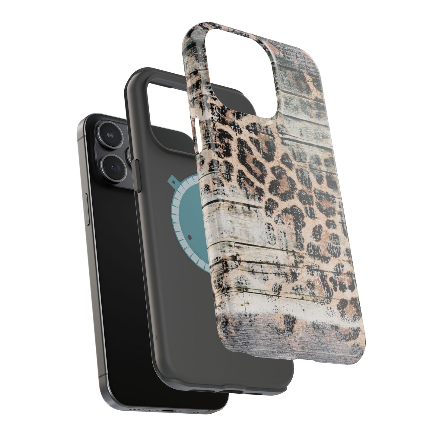 Rustic Leopard Wood Print - MagSafe iPhone Series Case