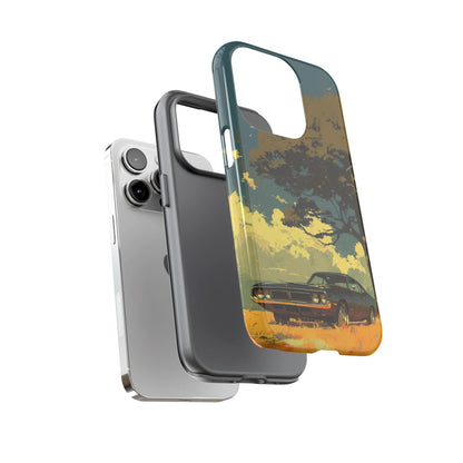 Retro Road Trip Vintage Car iPhone Case