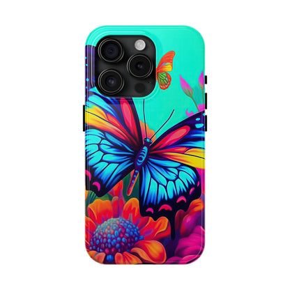 Vivid Butterfly & Floral Burst - iPhone Series Case