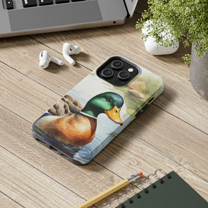 Serene Duck Reflection - iPhone Case