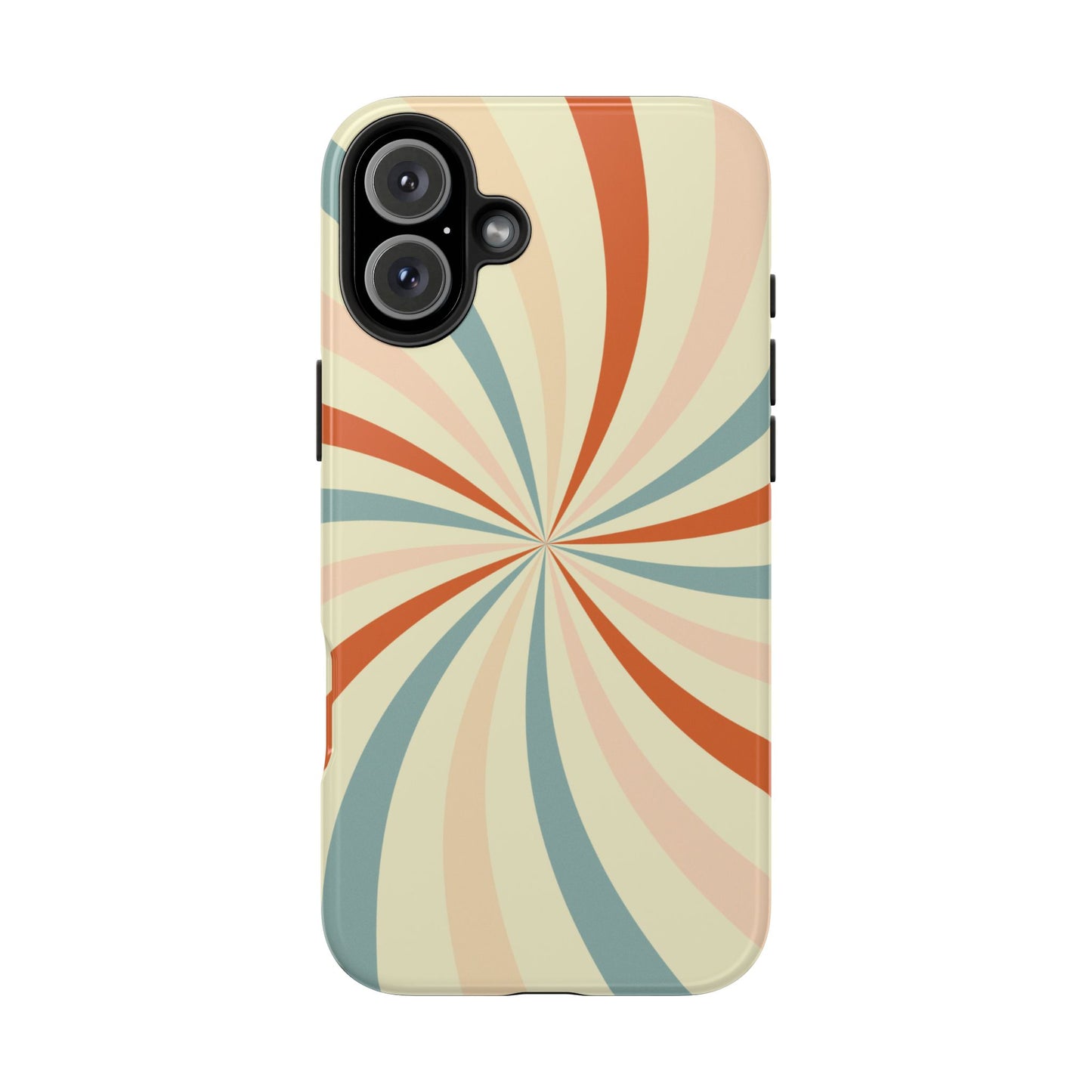 Retro Swirl iPhone Case – Durable, Vintage-Inspired Design with Dual-Layer Protection