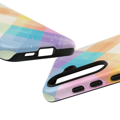 Pastel Plaid Watercolor iPhone Case