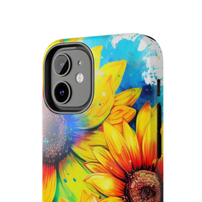 Vibrant Sunflower Splash - iPhone Series Case