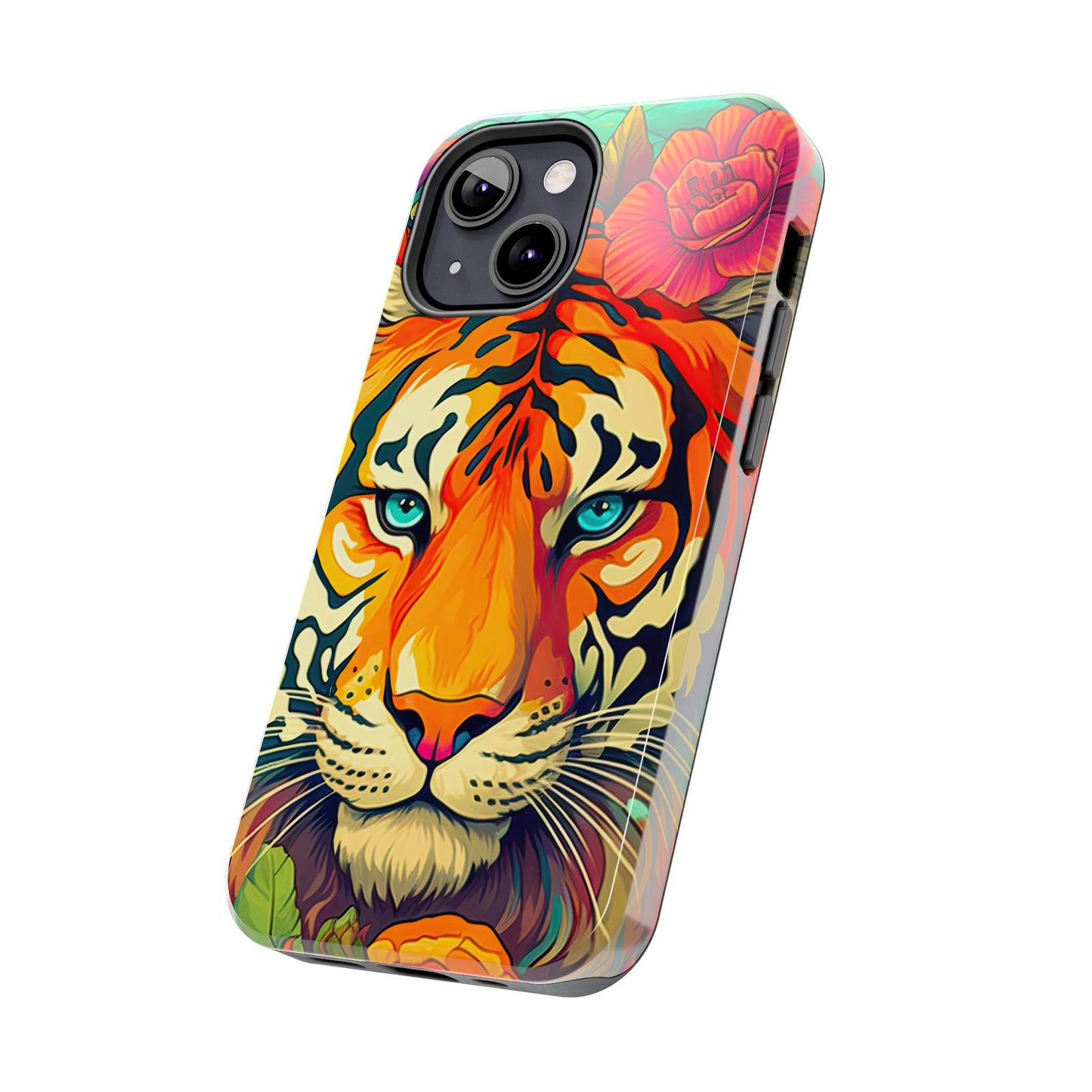 Fierce Rainbow Tiger Art - iPhone Series Case