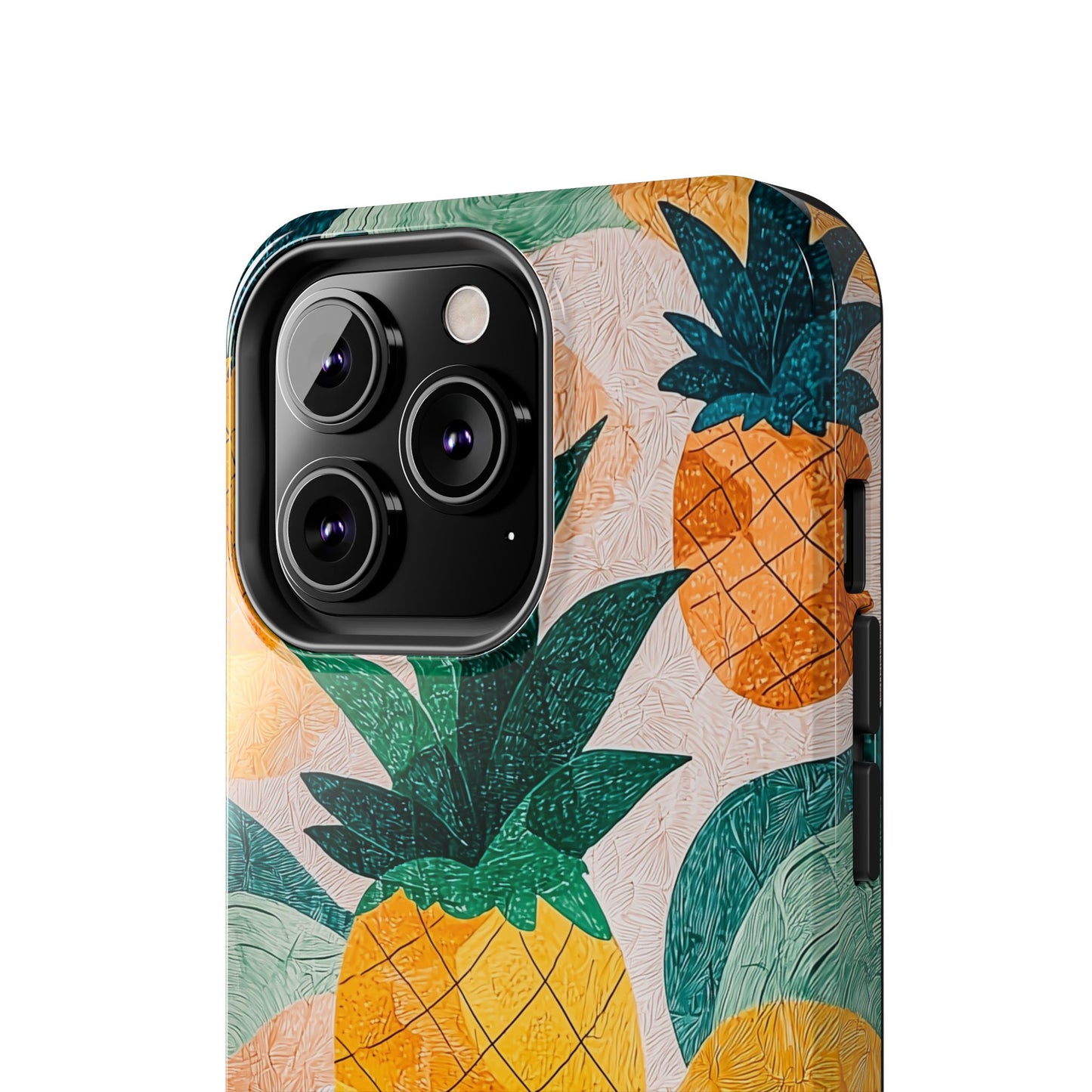 Tropical Pineapple iPhone Case – Vibrant Fruit Design, Tough Dual - Layer Protection - BOGO Cases