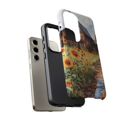 Sunflower iPhone Case  Rustic Farm Style