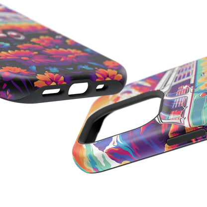 Groovy Floral Sunset Van – MagSafe iPhone Series Case