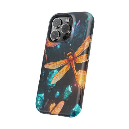 Mystical Dragonflies & Crystals – MagSafe iPhone Series Case