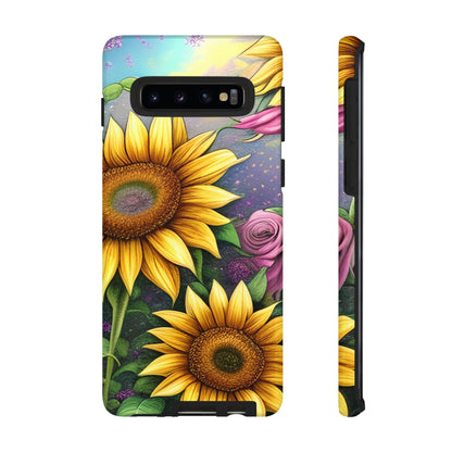 Whimsical Sunflower & Rose Garden - Samsung Galaxy Series Case