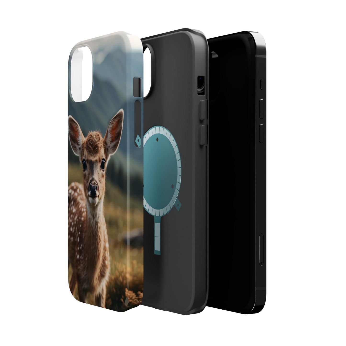 Gentle Fawn in Mountain Meadows MagSafe iPhone Case