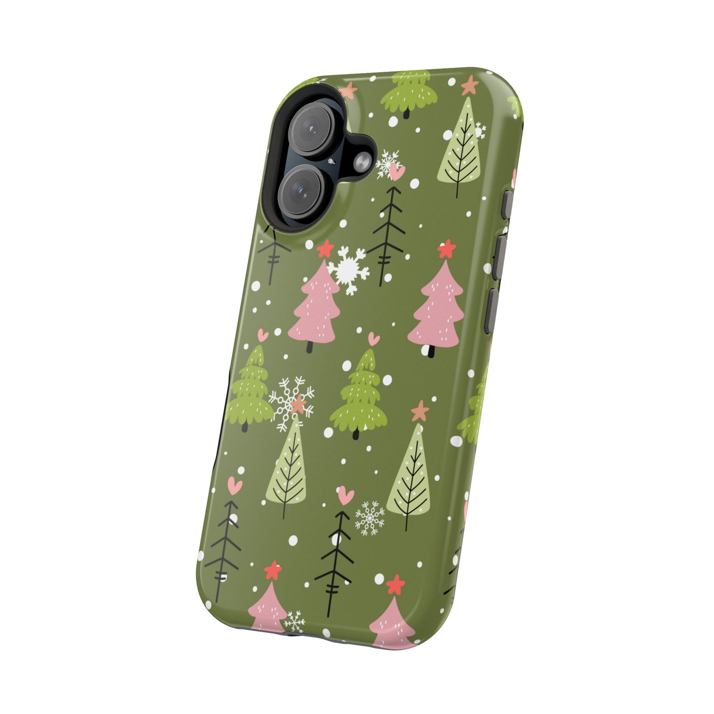 Whimsical Christmas Tree Pattern – MagSafe Phone Series Case