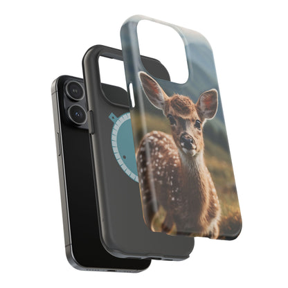 Gentle Fawn in Mountain Meadows MagSafe iPhone Case