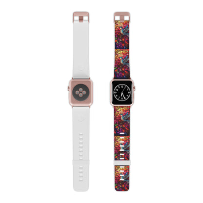 Radiant Multicolor Bird Artwork Apple Watch Band