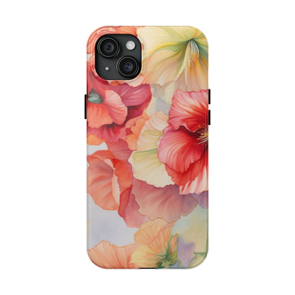 Gumamela Blush Pink Watercolor Floral – iPhone Series Case