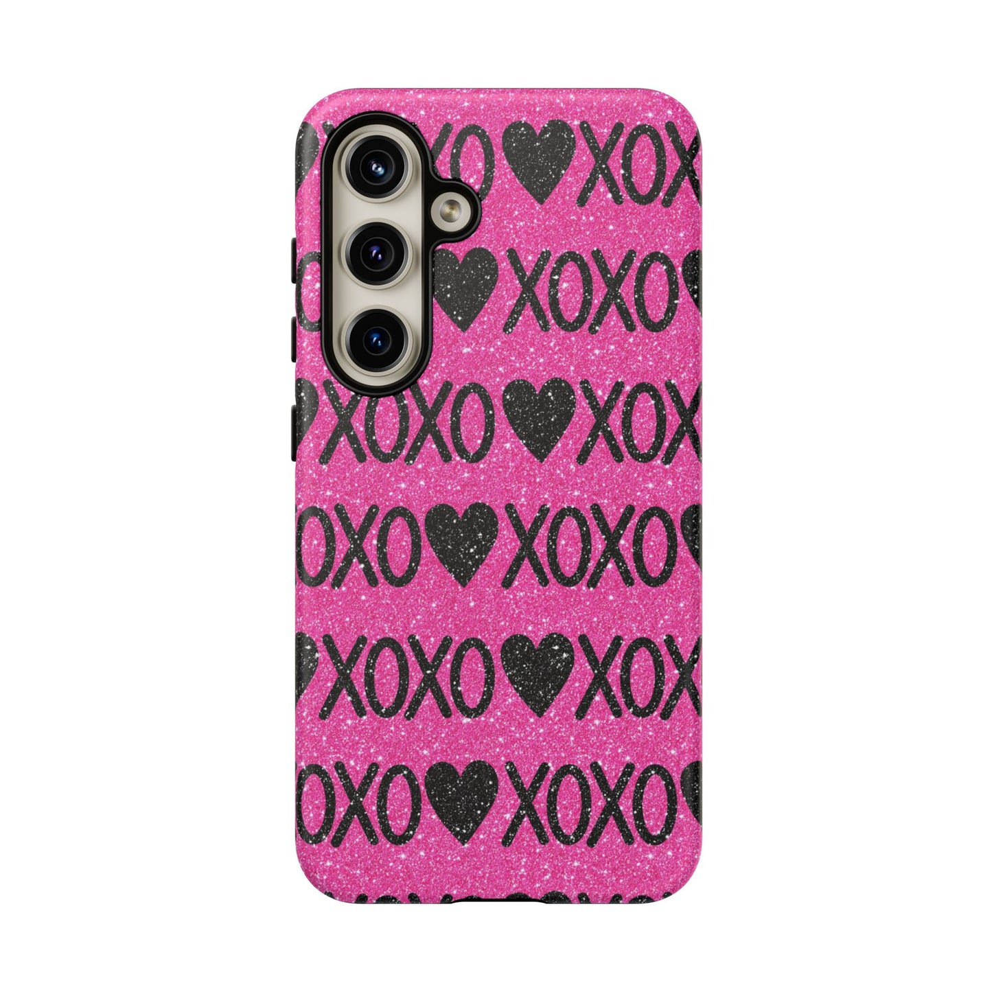 XOXO Glitter Hearts Samsung Case