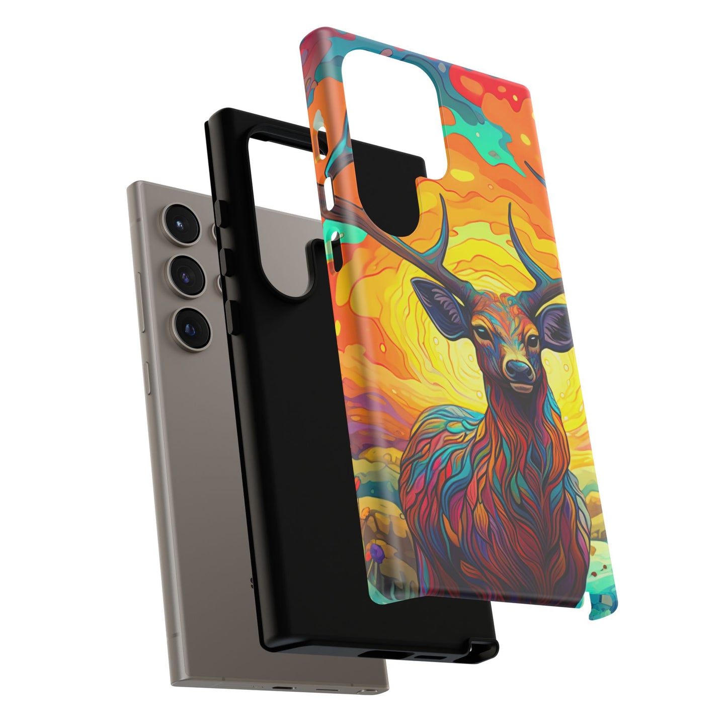 Vibrant Stag in Bloom – Samsung Galaxy Case