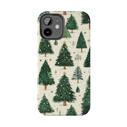 Festive Christmas Tree Forest Pattern – iPhone Series Case