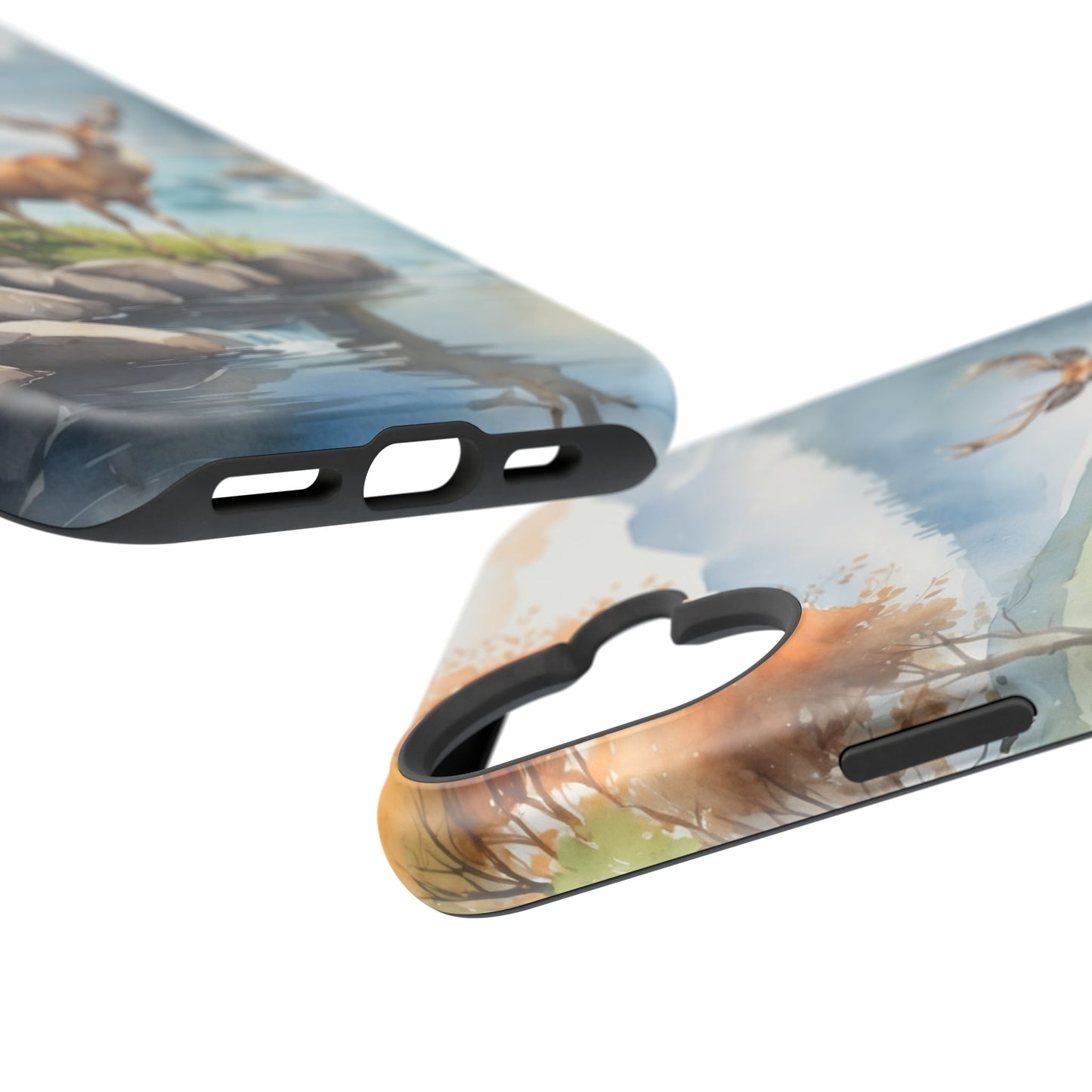 MagSafe-Compatible iPhone Case – Serene Valley Stag