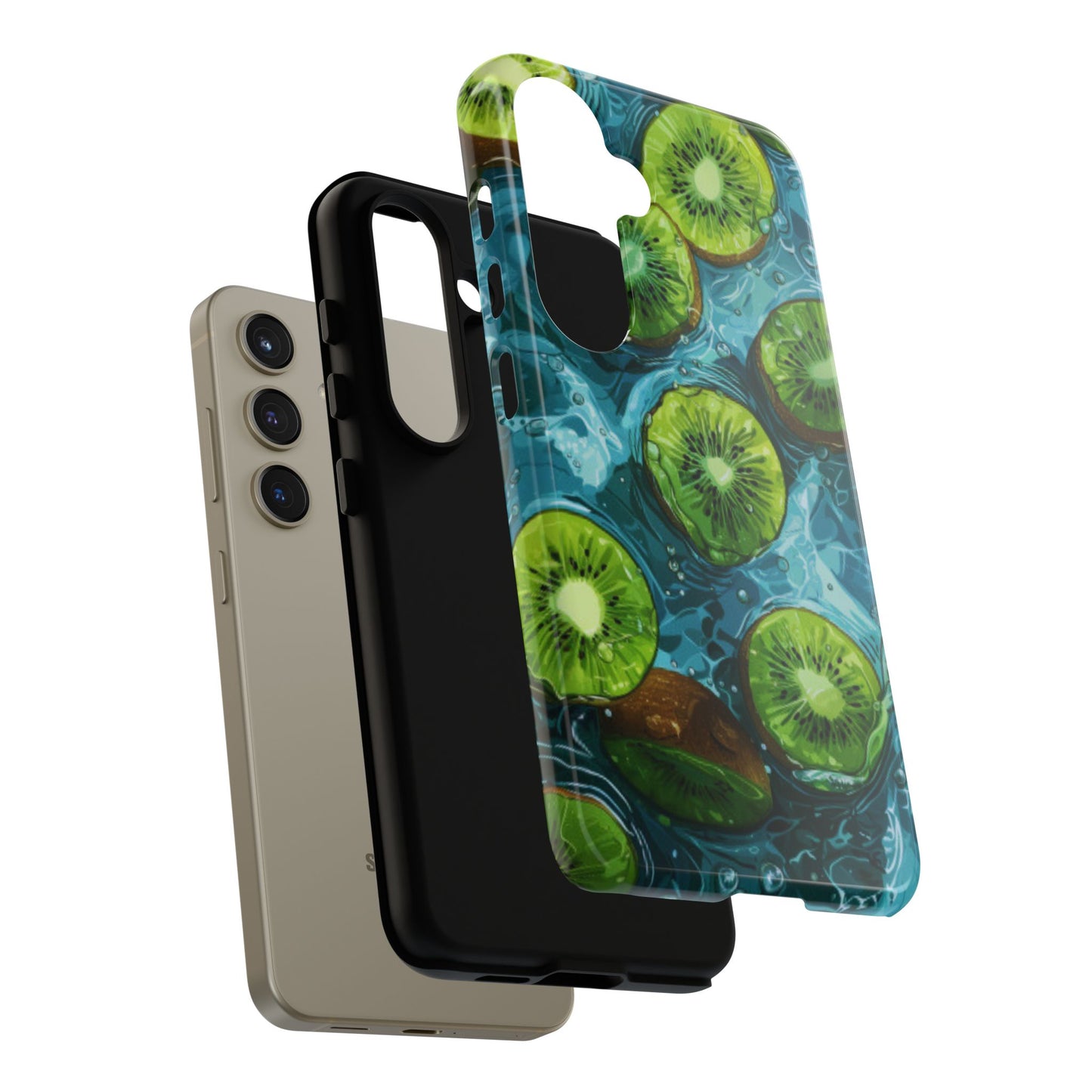 Tropical Kiwi Splash Samsung Galaxy  Case – Tough Dual-Layer, Vibrant Summer Design