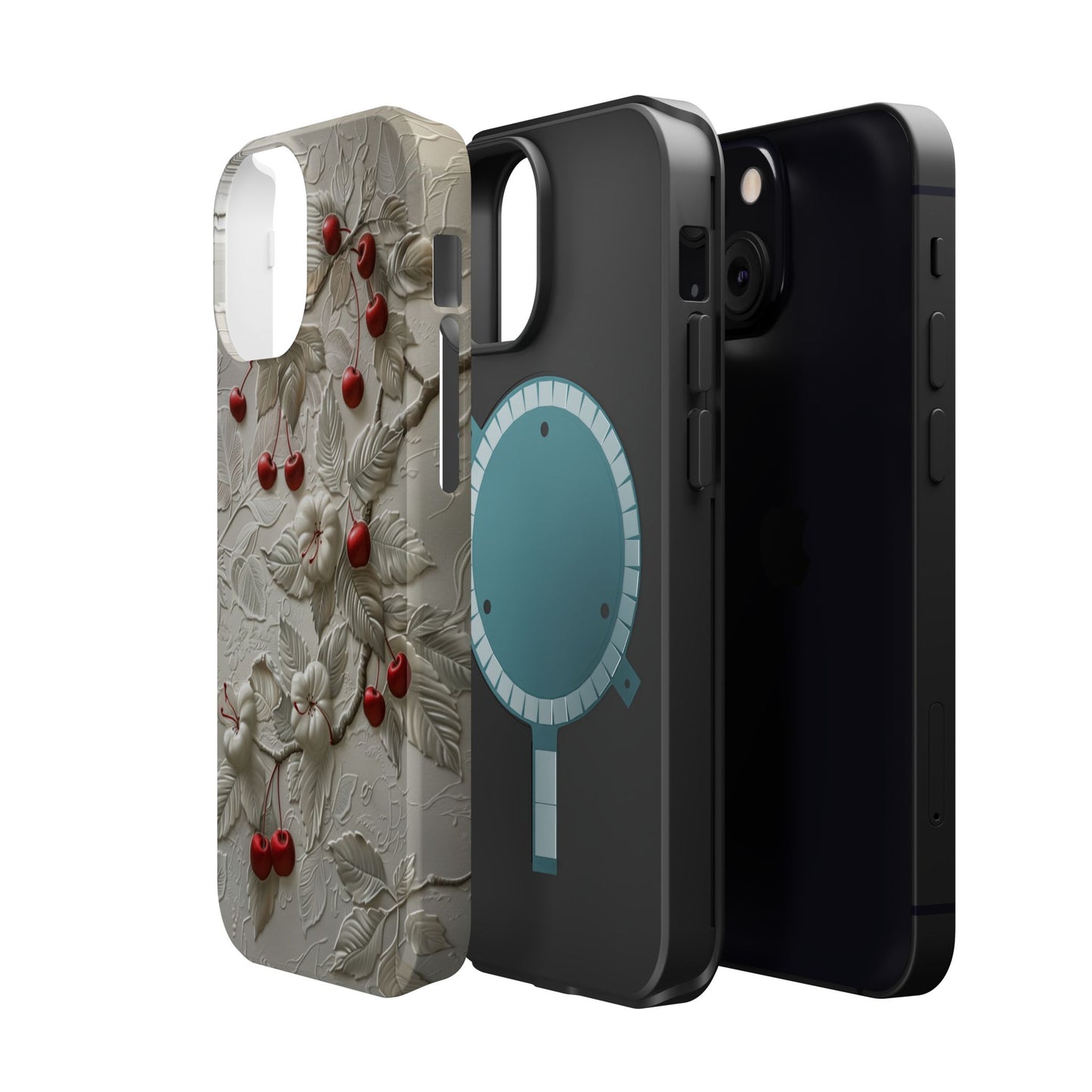 Unleash Your Inner Goddess With Our Athenian Elegance Cherry Marble Phone Case | A Blend of Classic Art and Modern Tech | Cute Cherries | Stone