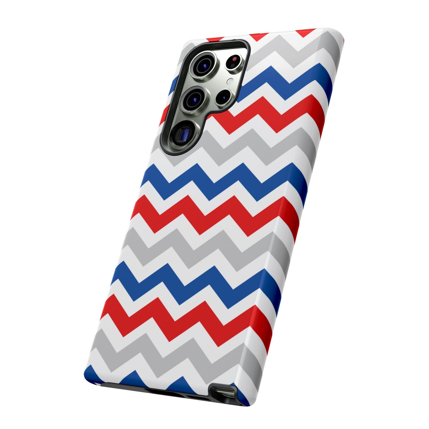 Patriotic Red, White & Blue Chevron – Bold Geometric Samsung Galaxy Case