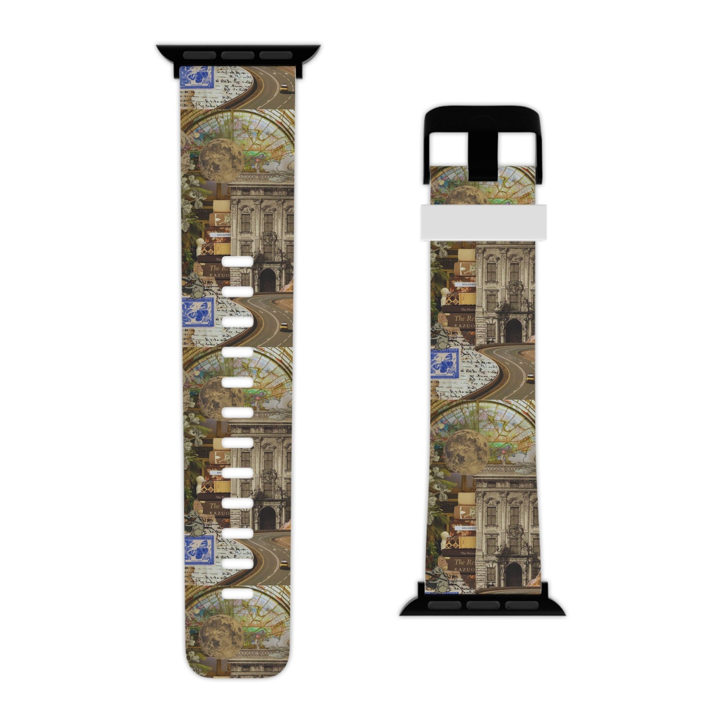  Whimsical Road Trip Collage Apple Watch Band