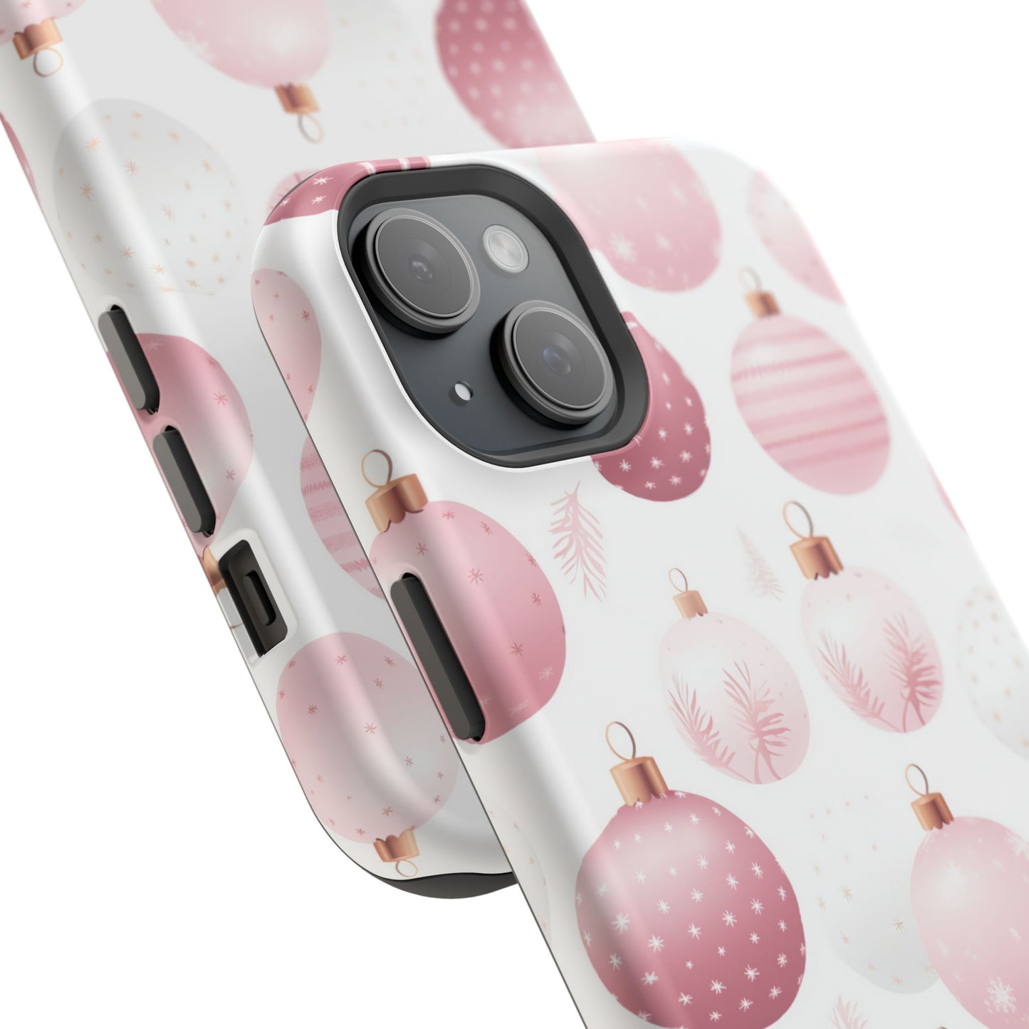 MagSafe iPhone Case: Merry in Pink – Christmas Balls