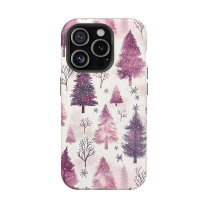 Winter Wonderland Purple Christmas Trees –  MagSafe iPhone Series Case