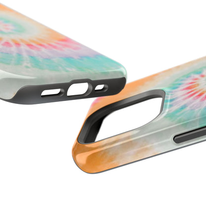 Pastel Tie-Dye MagSafe iPhone Case – Soft Colors & Magnetic Functionality