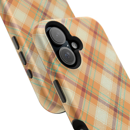 MagSafe Case - Warm Autumn Plaid Design