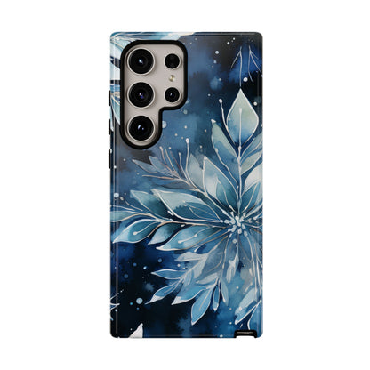 Winter’s Embrace – Blue Snowflake Samsung Galaxy Case