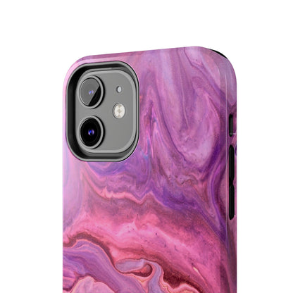 Lavender Dreamscape – iPhone Case with Pink & Purple Marble Swirl