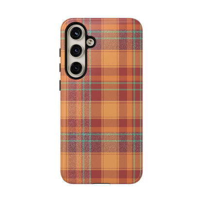 Samsung Galaxy Case - Autumn Tartan Plaid Design