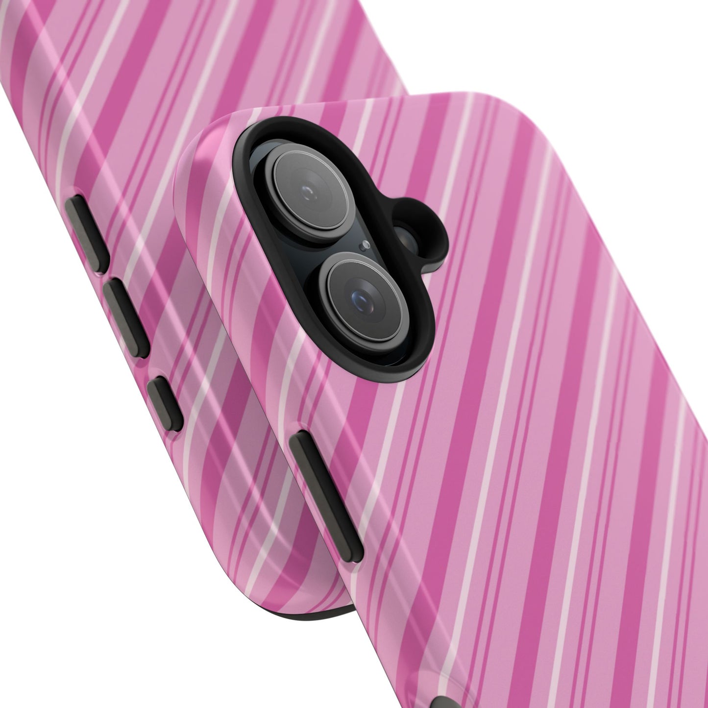 iPhone Case - Pretty in Pink Stripes Design