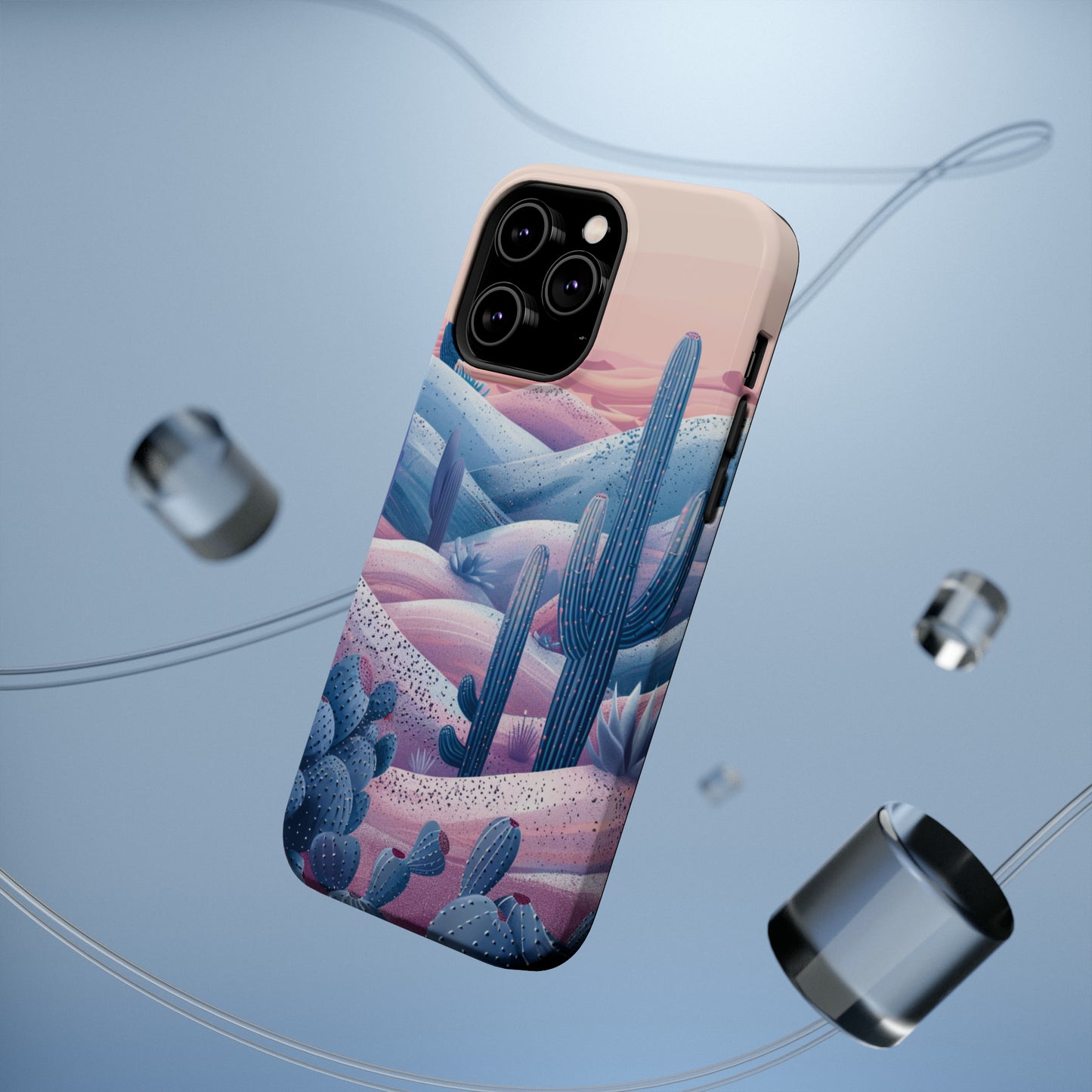 Desert Oasis MagSafe Case for iPhone – Cactus & Western Landscape Design for iPhone 15, 14 Pro Max, 13, and More!