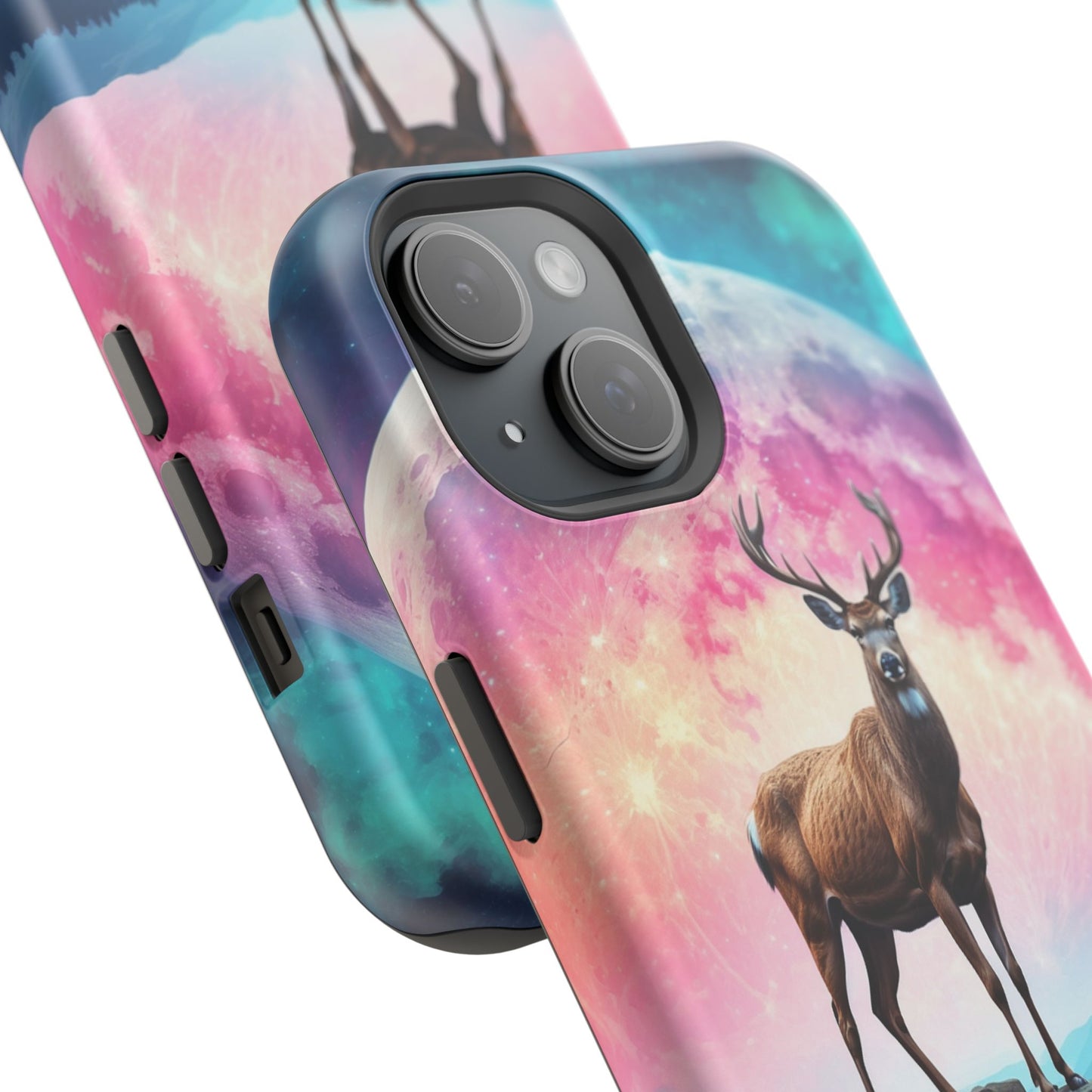 Vibrant Stag in Bloom – MagSafe iPhone Case