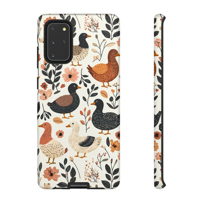 Vintage Duck Case – Floral & Leaf Design