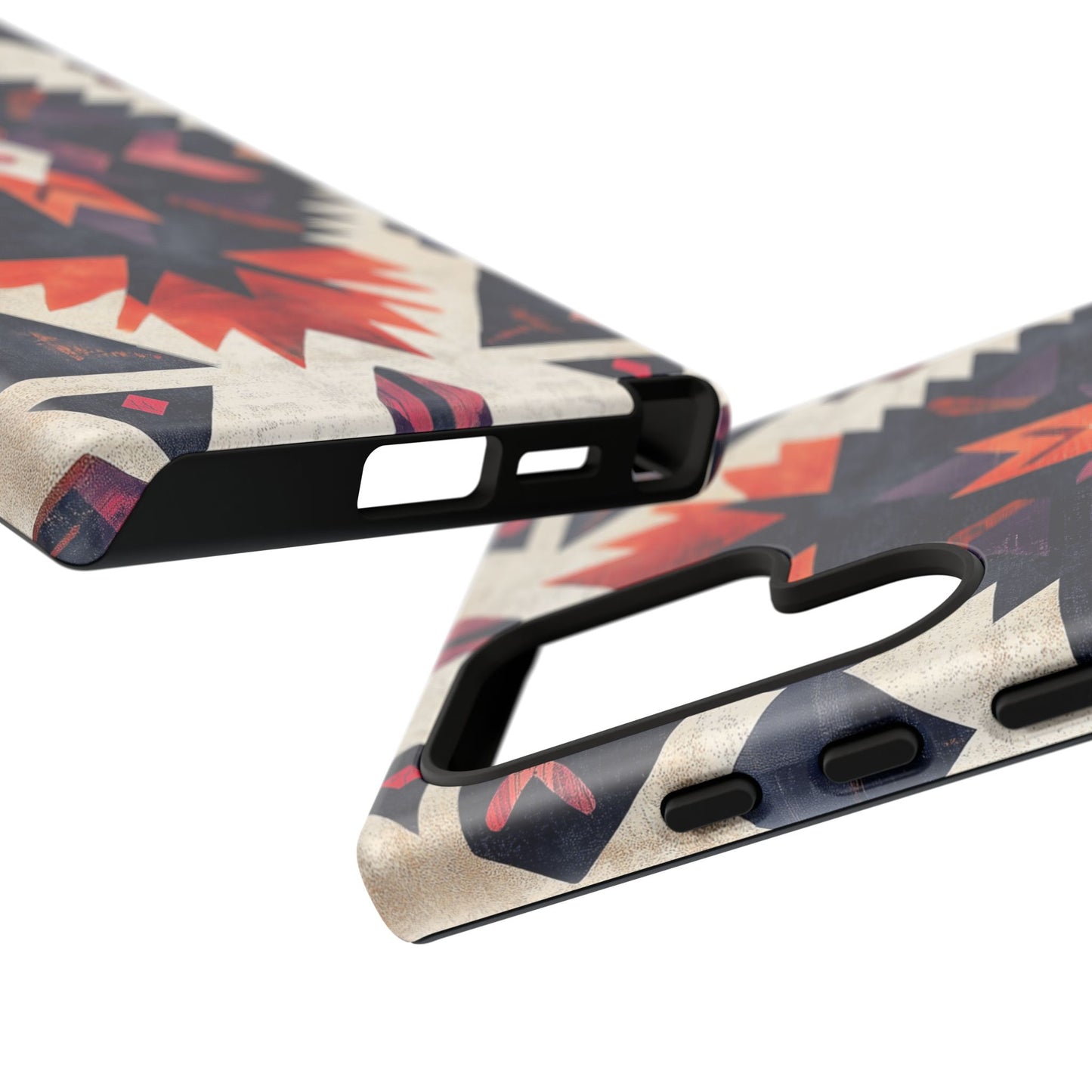 Boho Tribal Starburst Tough Samsung Galaxy  Case – Vibrant Geometric Design, Dual-Layer Protection