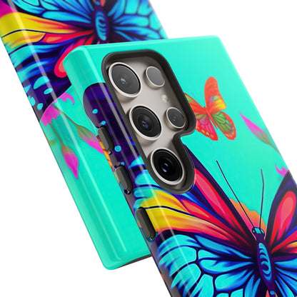 Vivid Butterfly & Floral Burst - Samsung Galaxy Case