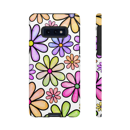 Pastel Daisy Dream Samsung Galaxy Case – Slim Profile, Glossy Finish