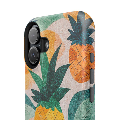 Tropical Pineapple MagSafe iPhone Case – Vibrant Fruit Design, Tough Dual-Layer Protection