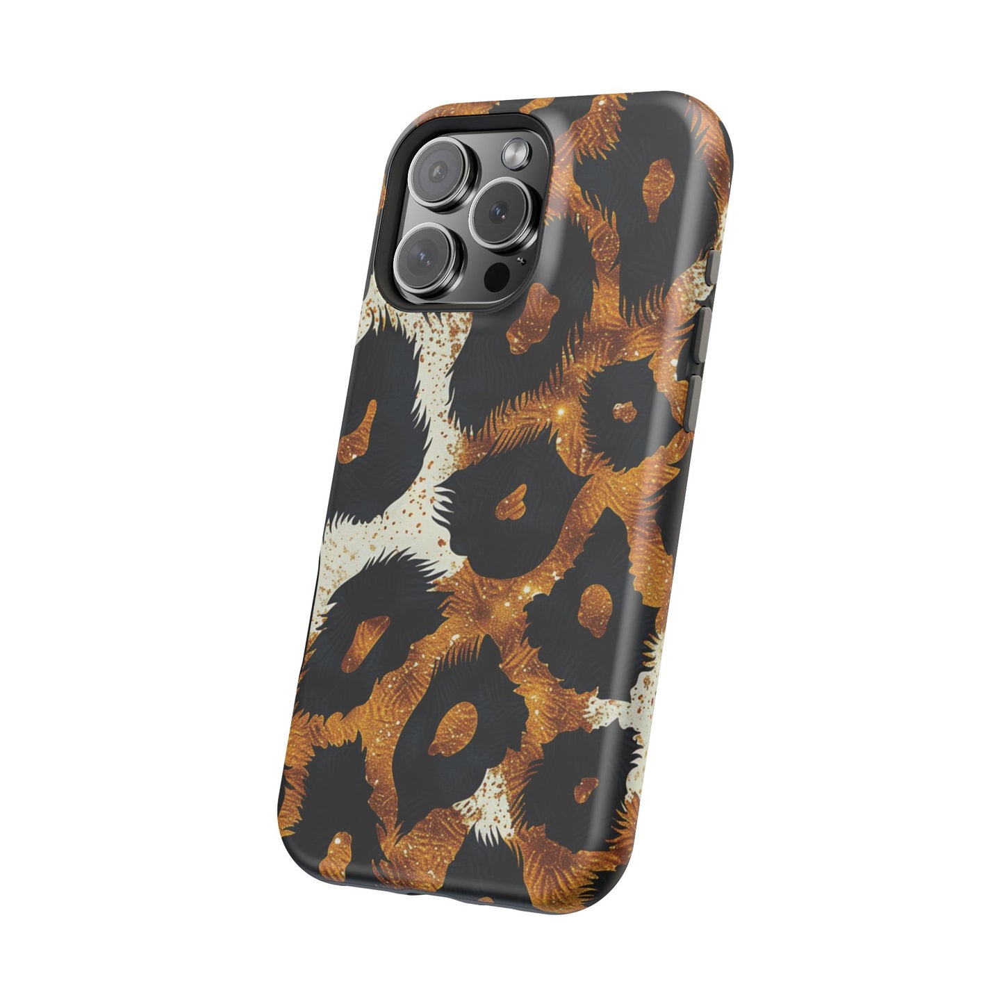 Safari Noir Gold Leopard iPhone Case