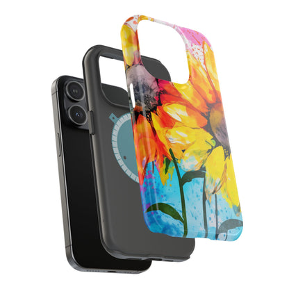 Bold Watercolor Sunflowers - MagSafe iPhone Series Case