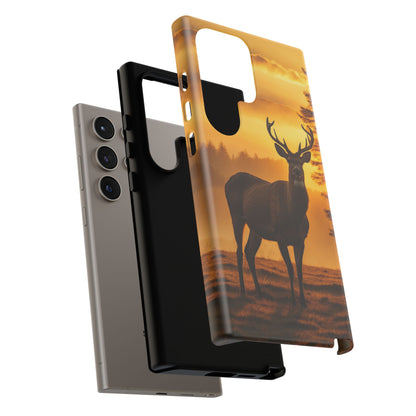 Sunset Majesty: Regal Stag – Samsung Galaxy Case