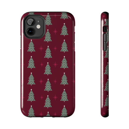 Retro Christmas Tree Pattern – iPhone Series Case